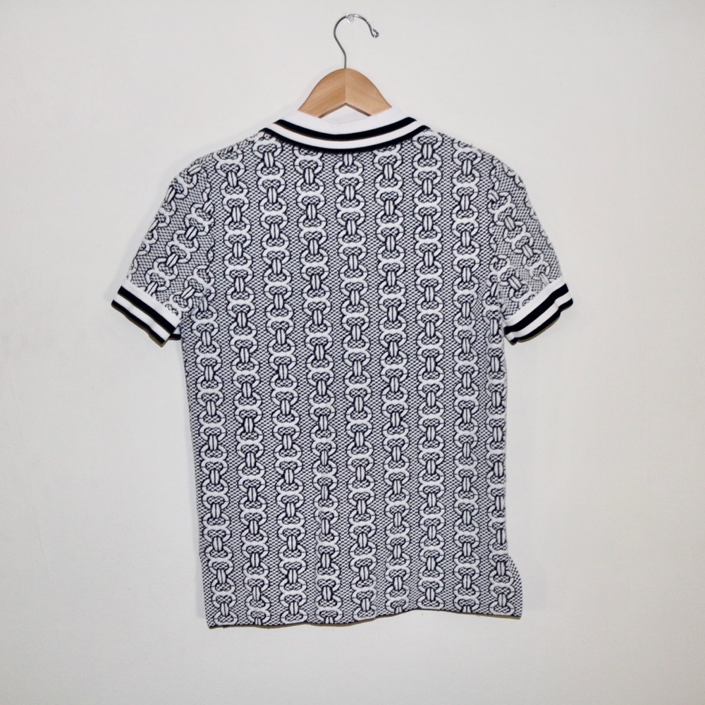 Tory Burch Gemini Link Sweater in Ivory/Black - Picture 4 of 12